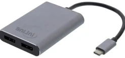 USB-C til dobbelt DisplayPort-adapter, 4K
