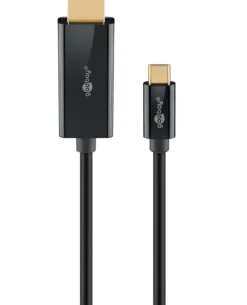 USB-C til HDMI kabel - 2 m - Sort