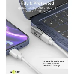 USB-C-vinkeladapter 90° med USB4-understøttelse