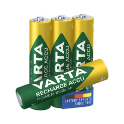Varta Genopladelige AAA-batterier 1000 mAh 4-pakke