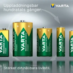 Varta Genopladelige AAA-batterier 1000 mAh 4-pakke