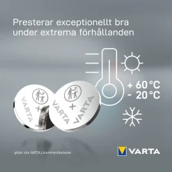 Varta Litiumbatteri CR2032 2-pakke
