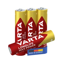 Varta Longlife Max Power AAA-batterier 4-pakning