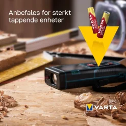 Varta Longlife Max Power AAA-batterier 4-pakning