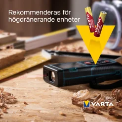 Varta Longlife Max Power AAA-batterier 4-pakning