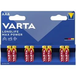 Varta Longlife Max Power AAA-batterier 8-pakke