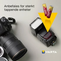 Varta Longlife Max Power AA-batterier 8-pakke