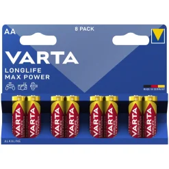 Varta Longlife Max Power AA-batterier 8-pakke