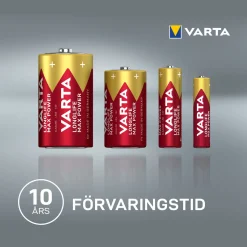 Varta Longlife Power Alkaline 9V-batteri 1-pakke