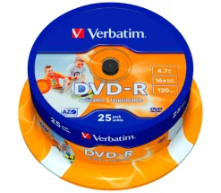 Verbatim DVD-R Inkjet 25-pakke