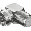 Vinkeladapter til F-connector.