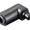 Vinkeladapter til Toslink.