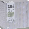 230V Lyskæde lysgardin - 320 LED - Udendørs - Kølig hvid