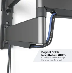Vogel's ELITE Full-Motion+ ultratyndt vægbeslag til TV, 32-65", maks. 35 kg, Sort