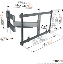 Vogels Elite TVM 5845 - 55-100"