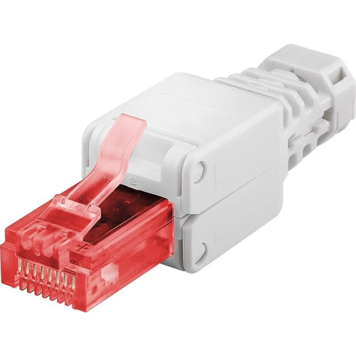 Værktøjsfri RJ45-stik Cat. 6