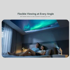 Wanbo bærbar projektor med Android TV og 360° gimbalstativ