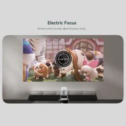 Wanbo bærbar projektor med Android TV og 360° gimbalstativ