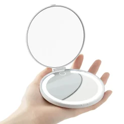 Wilfa EC Bright kompakt sminkespejl med LED, Hvid