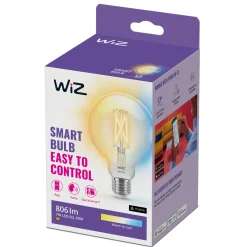 WiZ Klar Filament G95 Smart LED-pære E27 806 lm