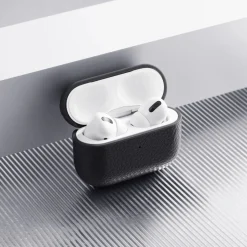 WOOLNUT Etui i læder til AirPods Pro 3-opladeretui - Sort