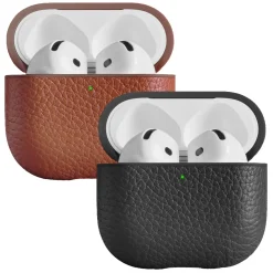 Woolnut læderetui til AirPods 5, Cognac
