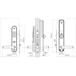 Yale Doorman L3S Flex - Børstet stål